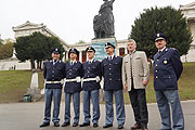 italienische Polizei unter der Bavaria (Foto: Martin Schmitz)